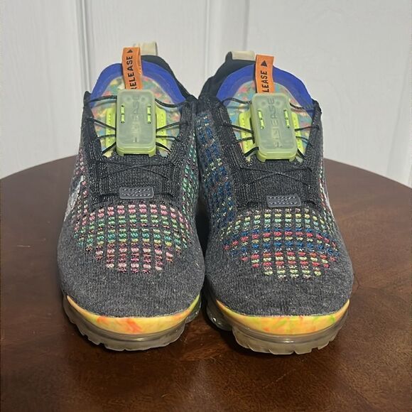 🔥Women NIKE Air Vapormax 2020 FK Flyknit Sz 7 Grey Yellow CJ6741-002 - PERFECT - Picture 5 of 13